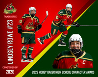 Cranston Co-Op Thunderbirds Girls Hockey Lindsey Rowe final v11 Rowe Cut Out_11x14